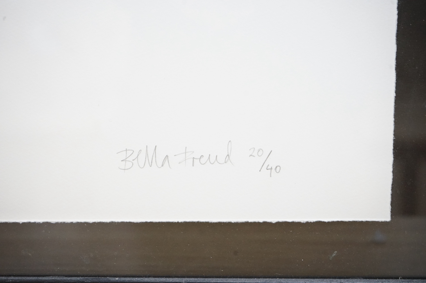 Bella Freud (b.1961), print, ‘Naked self portrait, 2019’, signed in pencil, limited edition 20/40, RA editions label verso, 60 x 50cm. Condition - good